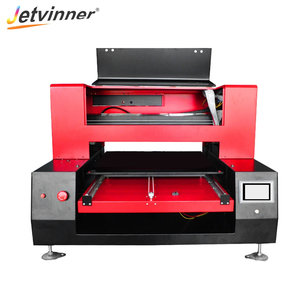 

Jetvinner Automatic UV Printer Large Format Digital Inkjet Printer With 2 Print Head For Multifunction Printing 6060 Print Size