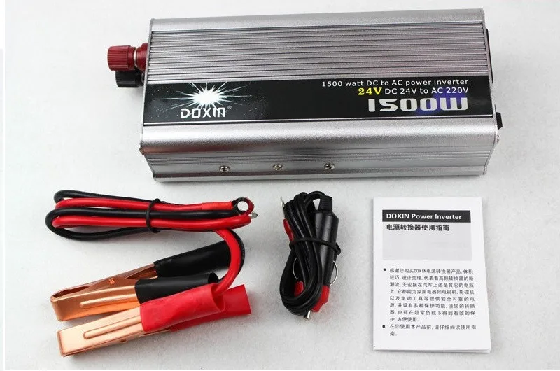 Doxin Power Inverter 1500W Zonder Ups Gemodificeerde Omvormer Dc 24V Naar Ac 220V/230V/240V Converter Voor Auto Omvormer|inverter dc|inverter 1500wcar inverter 1500w - AliExpress