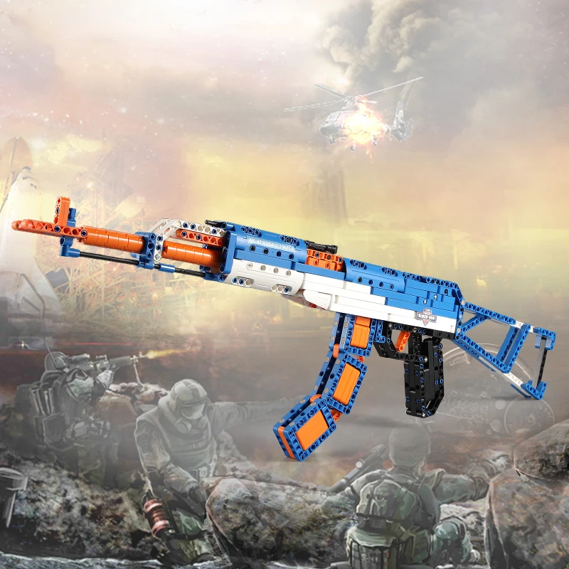 

DIY Militaryed SWAT Police Gun Weapons Model Assembled Bricks Compatible With Legoed Blocks