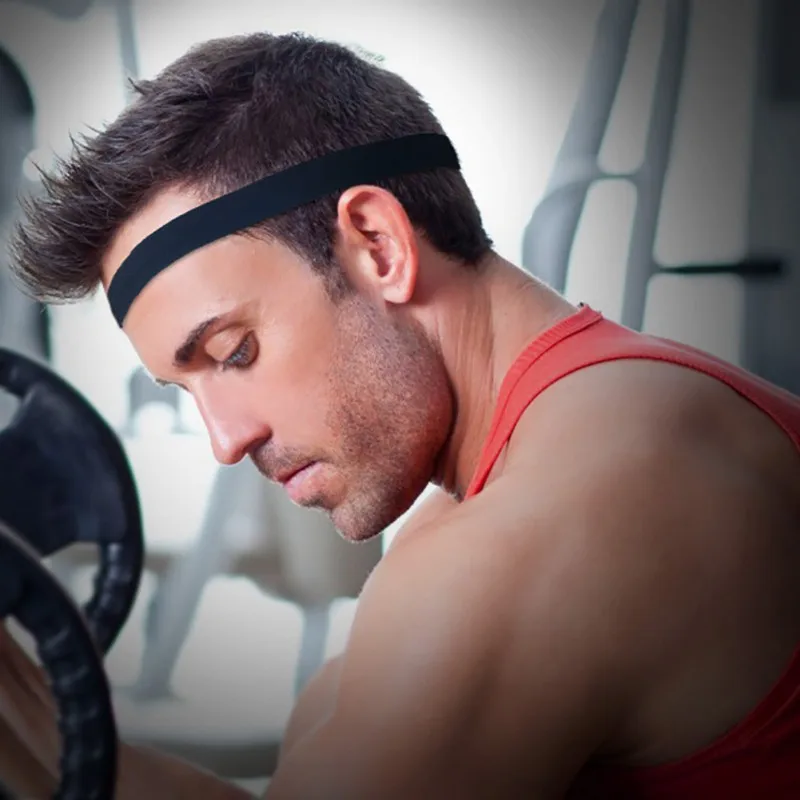

headband sport Outdoor sports protective gear fitness yoga hair band with sweat-absorbent slip headband sweat headband men