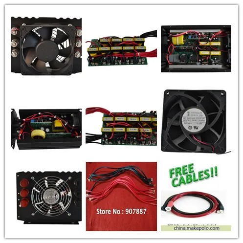 DC12v/24 v/48 v AC100v 120v/220 240 800w Чистая синусоида мощность Инвертор/солнечный инвертор