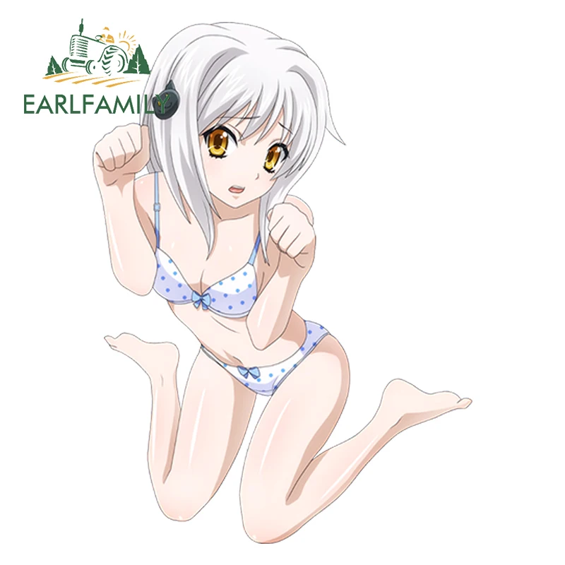 

EARLFAMILY 13cm x 9.5cm Cute Pajama Girl High School Cartoon Car Styling Toujou Koneko Vinyl Trunk Decal Car Sticker Accessories