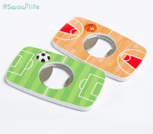 Creative Football Stainless Steel Bottle Opener Personality Basketball Beer Screw Magnetic Bottle Opener Party Gifts quality ferrofluid magnetic display in a bottle creative toy