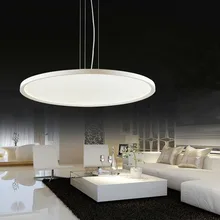 Fashion high power LED pendant chandelier ultra-thin panel lights round metal acrly pendant lamp for living room bedroom