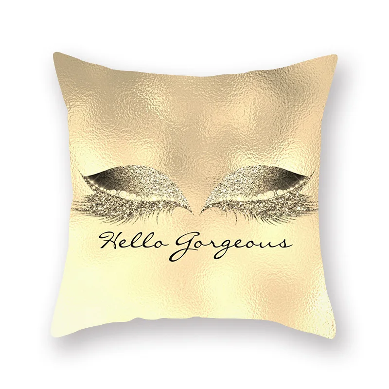 Eyelash Out Soft Velvet Cushion Cover Decorative Pillows Cover For Sofa Seat Soft Throw Pillow Case 45x45cm Home Decor