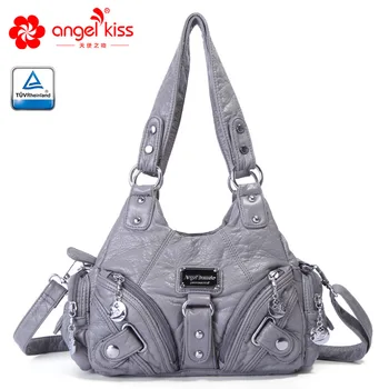 

Angelkiss Brand XS160922 Womens Handbags Multi-pocket Functional Womens Purse Large Capcity Handbags for Ladies Gift Bag