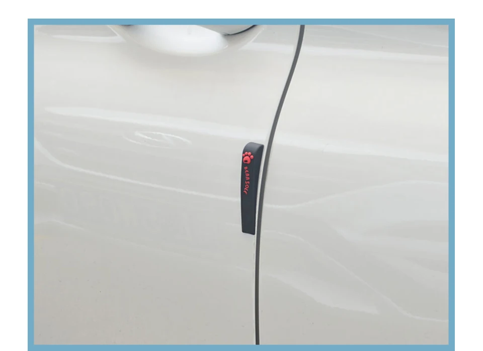 6 шт./лот, автомобильная противоскользящая полоса, бампер, защитная крышка, силикагель, защита от царапин, для BMW M power, защита двери автомобиля
