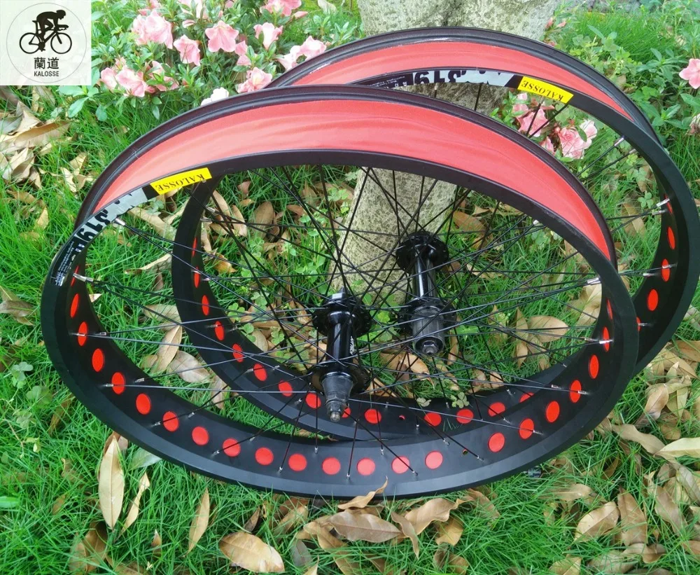 Discount Kalosse  Beach Bicycle wheels  20 inch   Children bike wheel  20*4.0 tires  36 holes Beach bicycle   fat bike  8/9/10S cassette 20