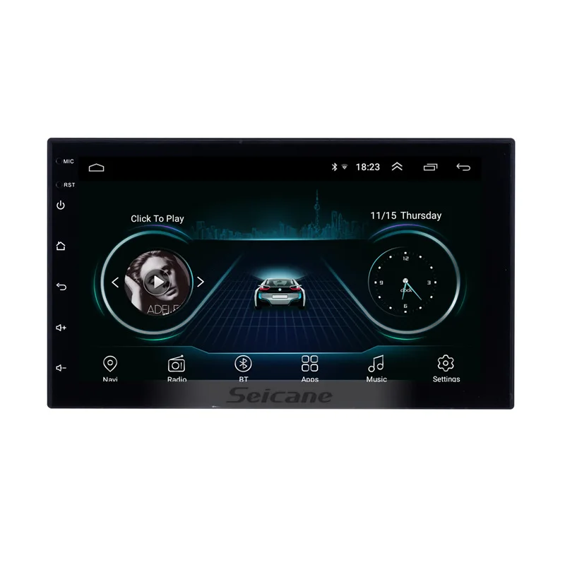  Seicane Android 81 7 pulgadas 2Din coche Universal Radio GPS Multimedia unidad reproductor para Nis
