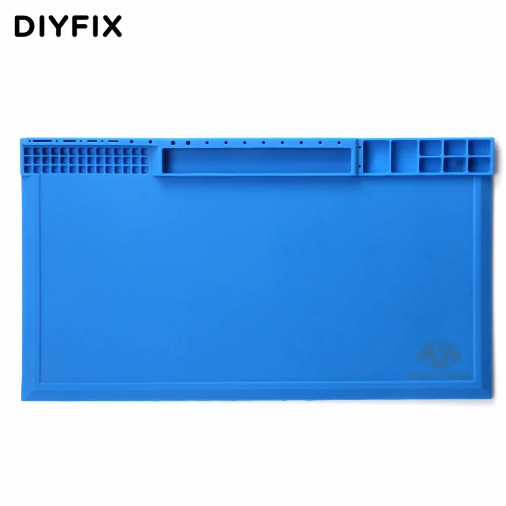 

DIYFIX 380x210mm Soldering Repair Station Heat Insulation Silicone Pad Maintenance Platform Desk Mat Screw Storage Tool
