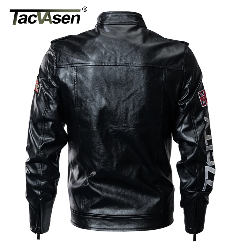 TACVASEN, зимняя мужская тактическая куртка из искусственной кожи, тонкая военная куртка-бомбер, пальто, армейская куртка-пилот, мотоциклетная куртка, TD-QZQQ-011