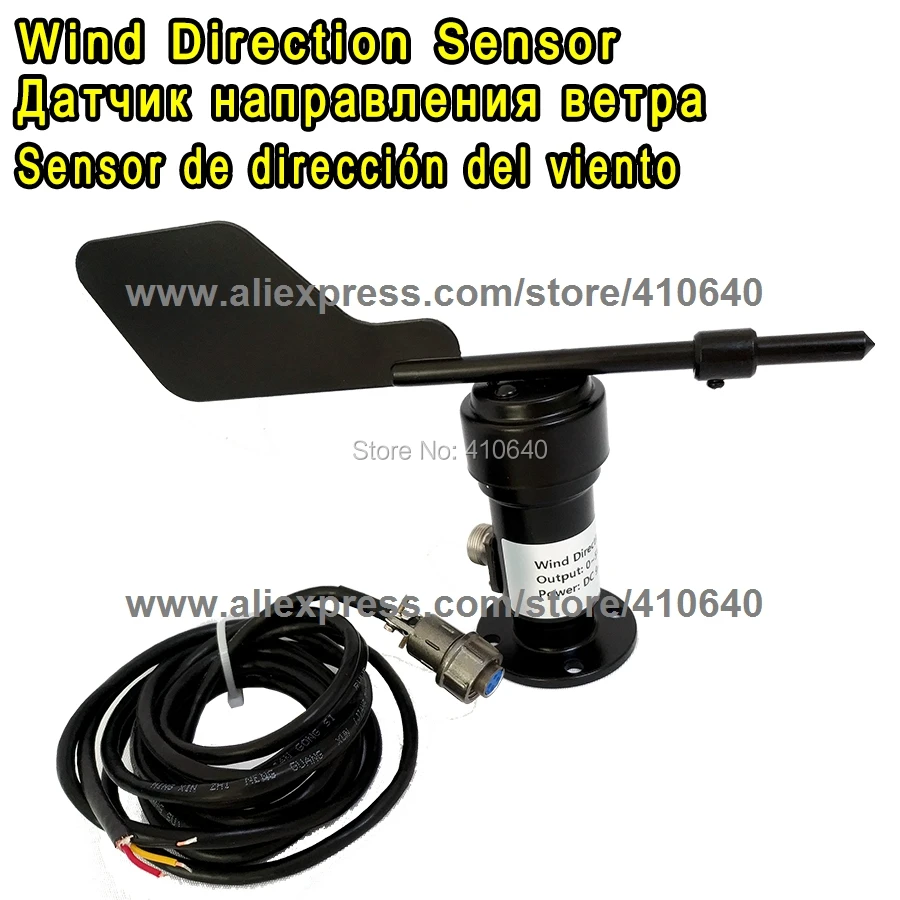 Aluminium Alloy Material 4-20mA Wind Direction Sensor/ Voltage Type Wind Direction Sensor/ Anemometer RS485 voltage signal wind direction sensor signal 0 5v wind transmitter anemometer meteorological monitoring