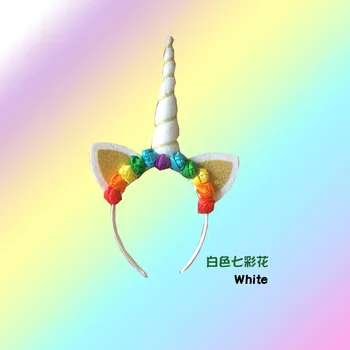 

Unicorn Headwear Party Dress Accessories For Girls Kids Children Cosplay Photo Prop Shows Dress Match Halloween Birthday Gifts