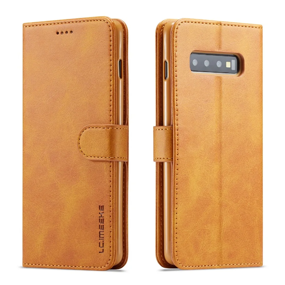 LOVECOM Vintage Leather Wallet Flip Phone Cases For Samsung Galaxy A10 A20 A40 A50 A60 M30 S10 Plus S10e S9 Note 8 9 Back Cover