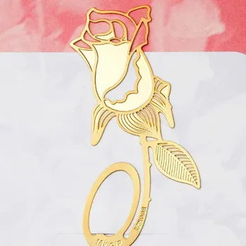 

Wholesales golden bronze rose bookmark favors and gifts for wedding, birthday party return goods for guest 30pcs/lot