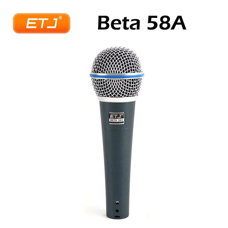 Проводной микрофон Beta58A Beta58 чистый звук динамический для караоке с металлическим