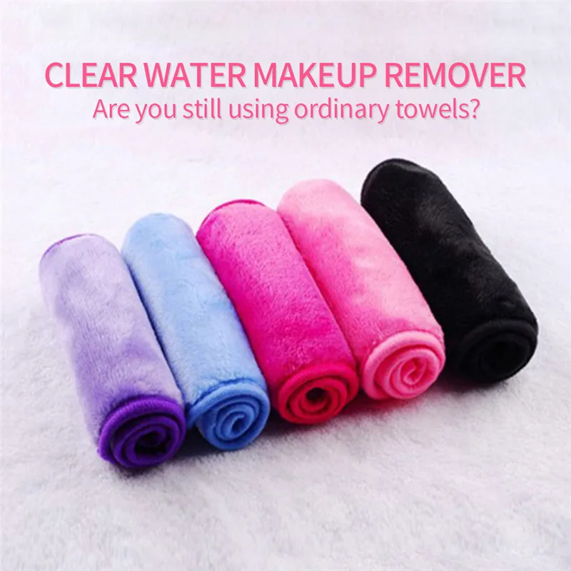 

Microfiber Makeup Remover Reusable Makeup Towel Remover Wipes No Need Cleansing Oil Beauty Face Wash Tools