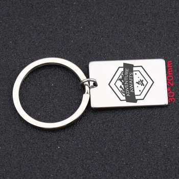

For Adventure Graduation Gift Fashion Camper Keychain Hand Stamped Jewelry Exclusive Tag Charm Key Ring Holder
