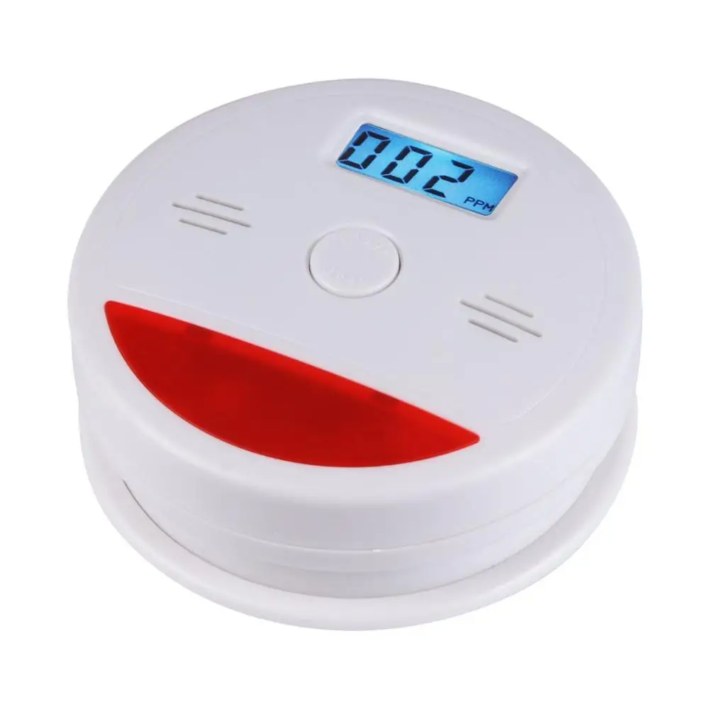 

Sound and light CO Sensor LCD Photoelectric Home Security Independent Carbon Monoxide Poisoning Alarm Detector 85dB LCD Digital