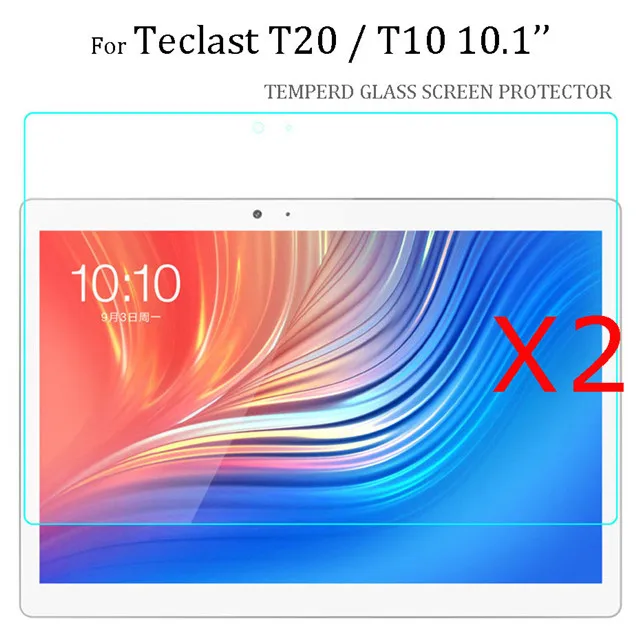 Для Teclast T20 10,1 ''Стекло пленка закаленное Стекло Экран протектор для Teclast T10 Tablet Защитная пленка гвардии взрывозащищенный - Цвет: 2pcs glass film
