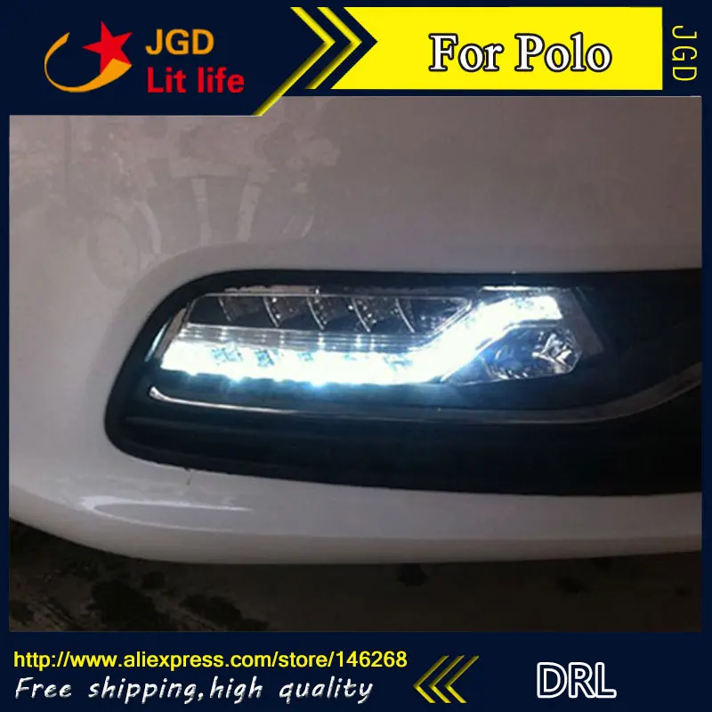 Free Shipping ! 12v 6000k Led Drl Daytime Running Light For Vw Polo