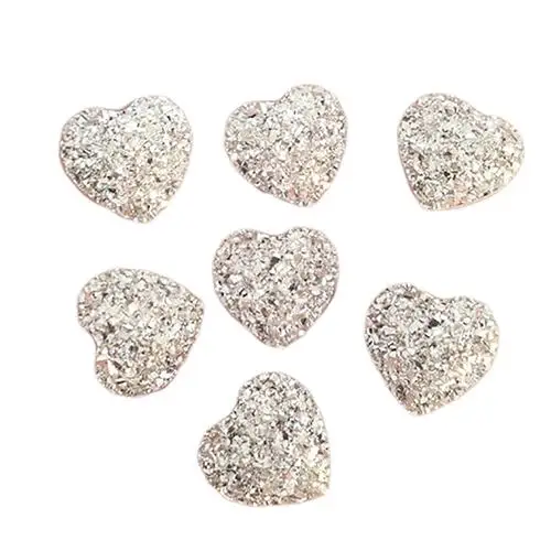 

HOT SALE! 20Pcs Heart Flatback Resin Rhinestones for DIY Scrapbooking Phone/Wedding/Craft