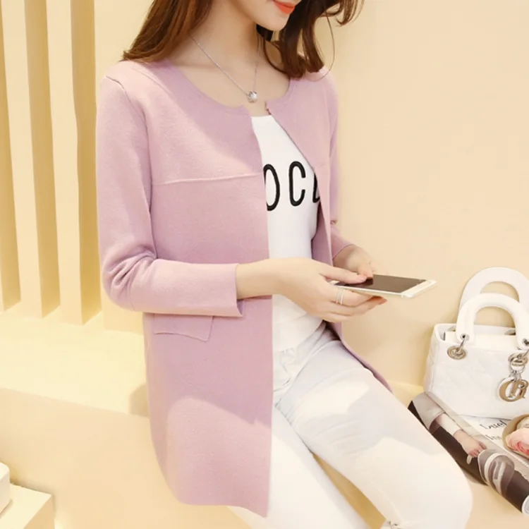 Cardigans Sweater Full Sleeve Length Women Cardigan Fashion Women Sweater Female Thin Spring Loose Long-sleeved