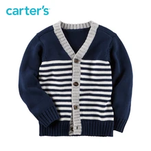 1pcs Striped Button Front soft cotton sweater Cardigan Carter s baby boy spring fall clothing 225G844