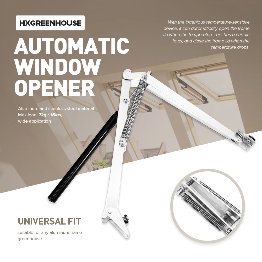 

2019 Original Greenhouse Automatic Window Opener Agricultural Solar Heat Sensitive Window Opener With Dual Springs