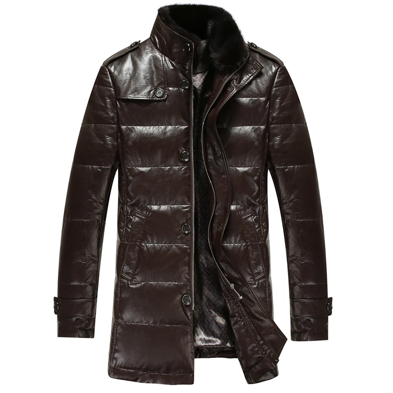 Купить Зимнее Кожаное Пальто Мужское