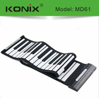 USB 61 Ключ MIDI гибкий силиконовый электронный рулонный пианино|piano material|piano laptoppiano