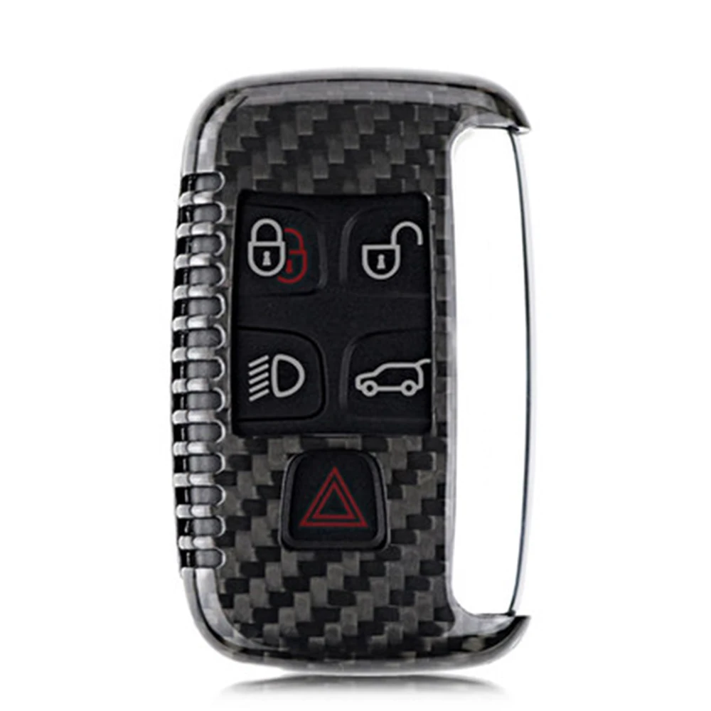 

Carbon Fiber For Land Rover Range Rover Discovery Freelander Evoque Key Case For Car Covers Shell Part Car-Styling Accessories