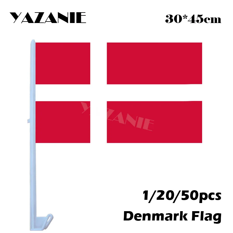 YAZANIE 30*45 см 1/20/50 шт датские пользовательские окна автомобиля флаги и баннеры
