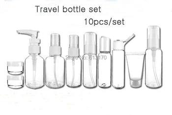 

Travel bottle set aftershave bottle for women men face care press lotion perfume spray refillable sup-bottles free shipping