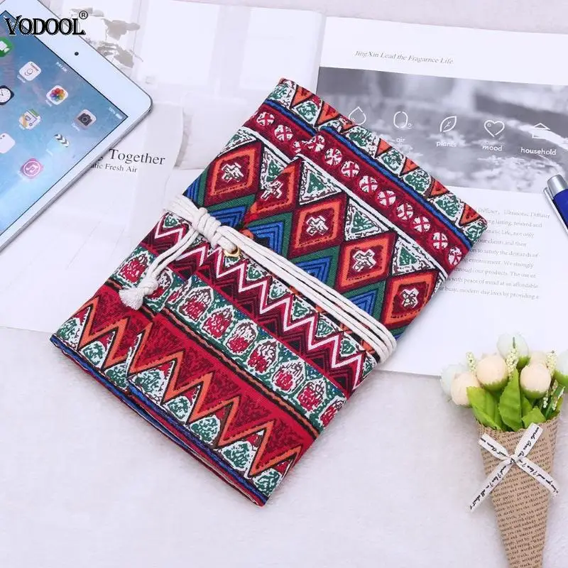 

A5 A6 Bohemia Style Lovely Linen Cover Notebook Week Planner Agenda Note Book Office Stationery Notepad Hand Books