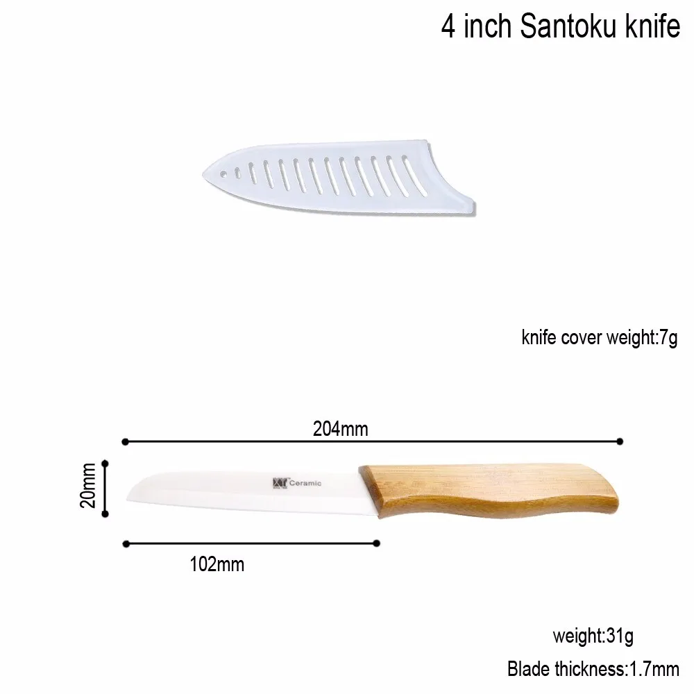 XYj, 2 шт., 4 дюйма, керамический нож Santoku, японский нож шеф-повара, нож для хлеба, кухонные ножи, острые, удобные ручки, инструменты для приготовления пищи