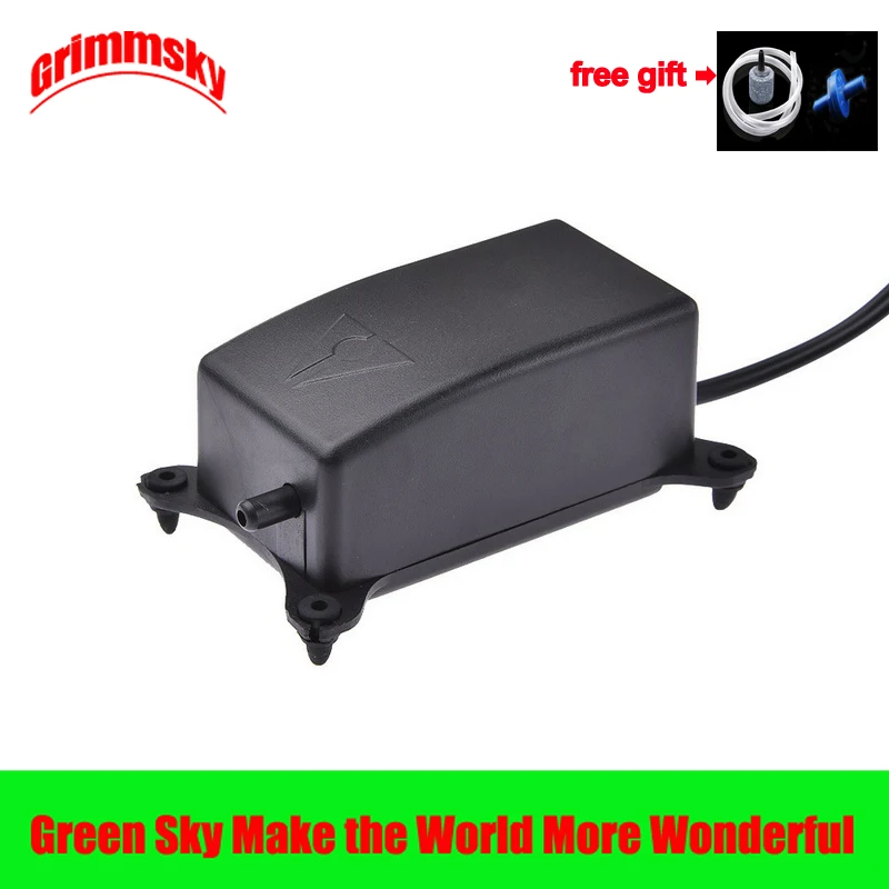 

2W EU Plug Flow 1.2L/Min Fish Tank Oxygen Increasing High Performance Noiseless Small Ultra Silent Aquarium Compressor