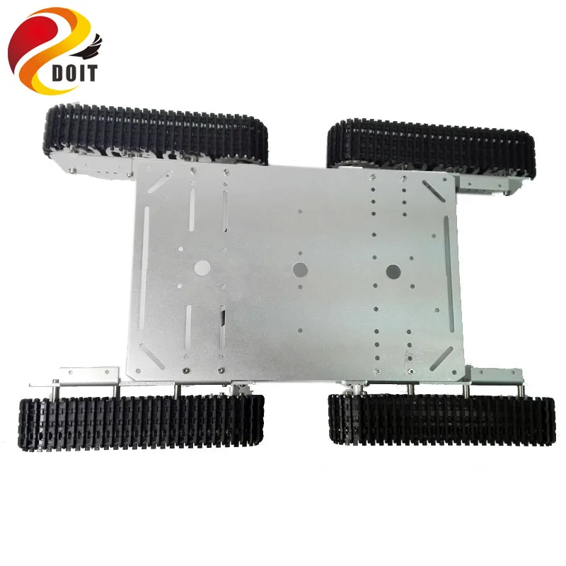 

4WD Metal Robot Tank Car Chassis T600 4 Motor Driven Tracked Model Smart Track Crawler Smart Crawler Caterpillar
