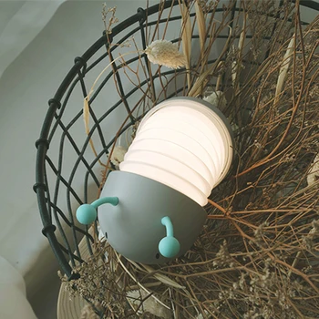 

Coquimbo Strong Magnet Night Light Retractable Cute Night Lamp For Children's Bedroom Button Switch Wall Light Built In Battery