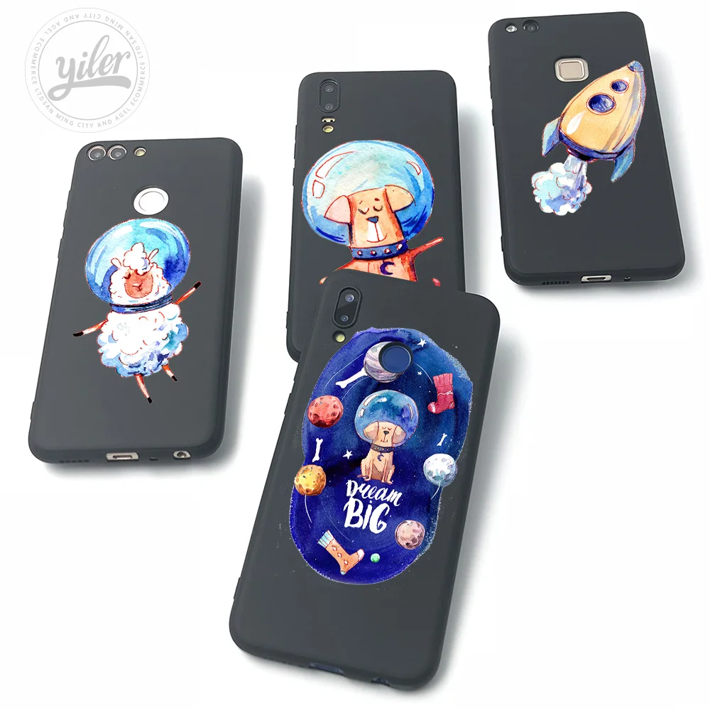 

Space dog UFO For Huawei NOVA 3 3i Case for Huawei P20 lite Cases for Huawei P9 P10 lite P10 Plus P20 Pro P20 lite P Smart Cases