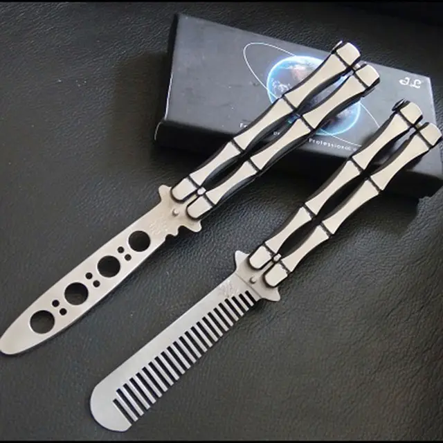 New Practice BALISONG BUTTERFLY Stainless Steel Trainer Sport Knife