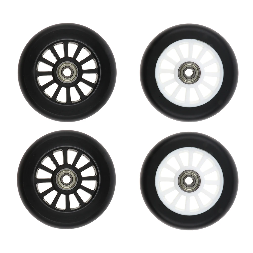 

2 Pieces 100mm Complete Stunt Pro Scooter Wheels Replacement with Random Color Bearing Outdoor Speed Skating Equipment