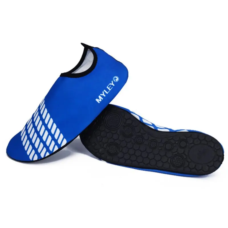 Уличная детская кожаная обувь с открытой пяткой; спортивная обувь для воды; носки для кроссовок; кроссовки; сандалии; обувь - Цвет: Синий