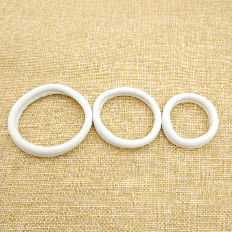 hair clips for thick hair 20 Pcs/Lot White Hair Bands Accessories For Girls  Rubber Ponytail Holder Elastic Gum Plain Nylon Headwear Scrunchy hair clips