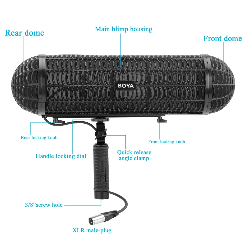 Микрофон BOYA с подвеской на ветровое стекло микрофон креплением Shockmount w 3 для