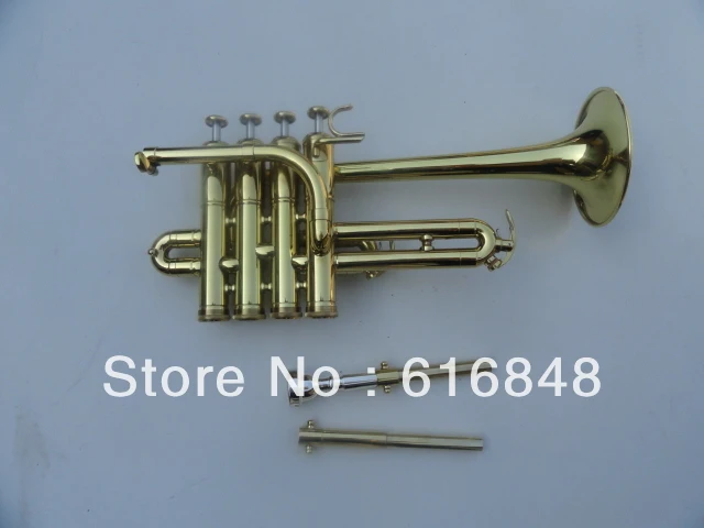 wholesale Best U S Bach Bb piccolo trumpet trumpet three tone trumpet monel piston surface gold