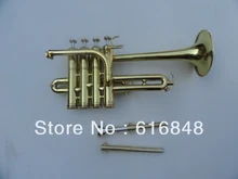 wholesale Best U.S. Bach Bb piccolo trumpet trumpet three tone trumpet monel piston surface gold