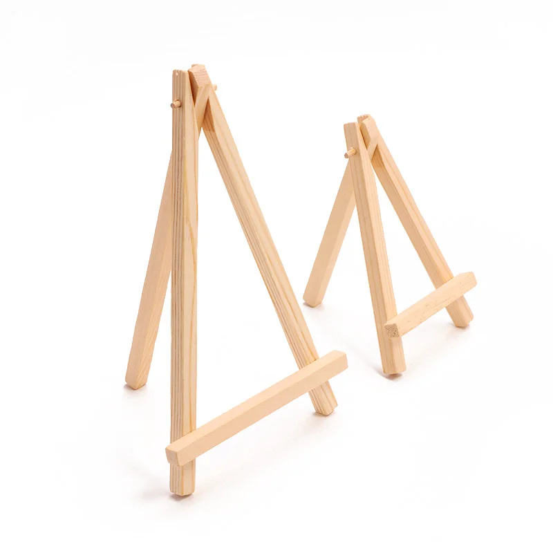 

24 PCS Mini Artist Wooden Easel Wood Wedding Table Card Stand Display Holder For Party Decoration Triange Easel