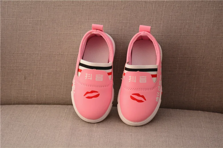 AFDSWG/весенне-осенние повседневные кроссовки для детей; Белая обувь; детская черная обувь для девочек; Розовая обувь для маленьких девочек и мальчиков