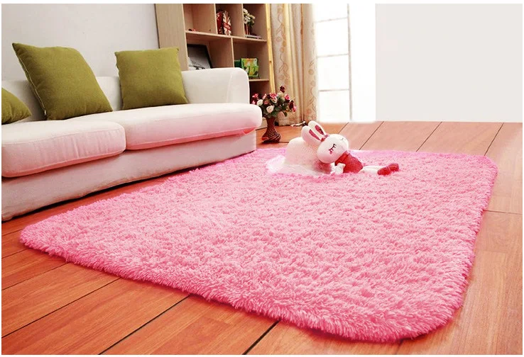 Super Soft Long Plush Silky Mat Carpet Mat Door Rugs Area Rug For
